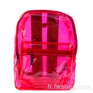 Plastique transparente Plastic Portable Travel Clear PVC Backpack